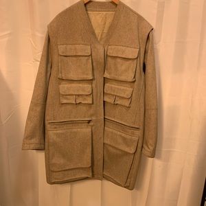 pre-loved lightweight WOOL oversized jacket ITALY